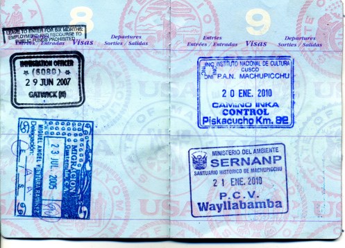Etzold Passport Stamps1
