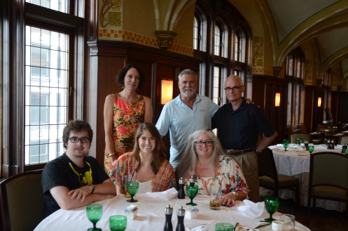 Lunch at the University Club, Chicago, with Chris and Lynn Multhauf