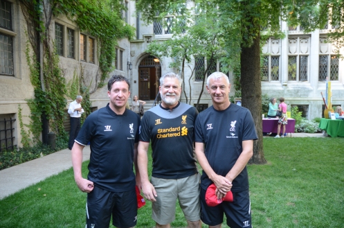 the author, David Etzold, with Liverpool Legends Robbie Fowler and Ian Rush in Chicago, Summer 2014